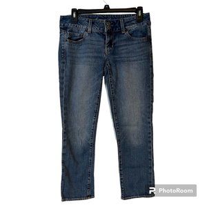American Eagle Blue Jeans Womens Size 4 Artist Stretch Low Rise Straight Leg